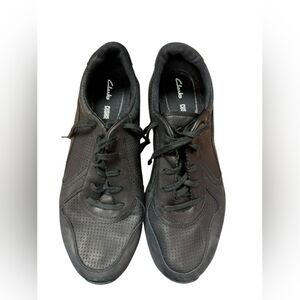 Clarks Running Lace Up Shoe Black Size 11 1/2 EUC